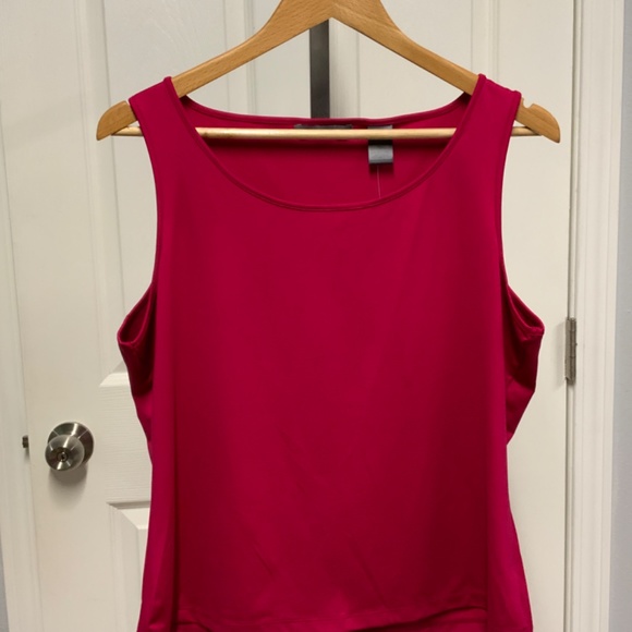 Liz Claiborne Fuchsia Pink  Sleeveless Top - Picture 4 of 5